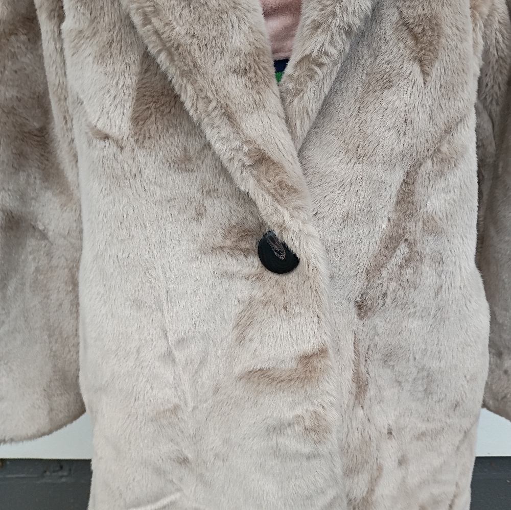 SOLD Express Faux Fur Coat - Picture 3 of 7